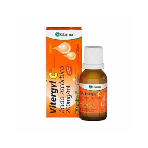 Imagem do produto Vitamina C Vitergyl C Gotas Com 20 Ml Sem Açúcar