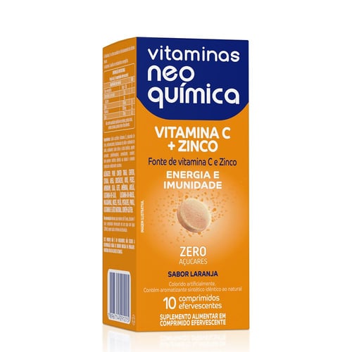 Vitamina C + Zinco 10 Comprimidos Efervescentes