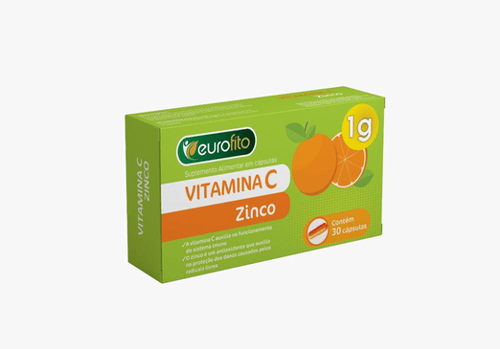 Imagem do produto Vitamina C +Zinco Eurofito 1G Com 30 Cápsulas