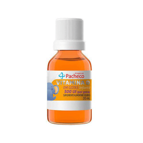 Vitamina D 500Ui Drogarias Pacheco 20Ml