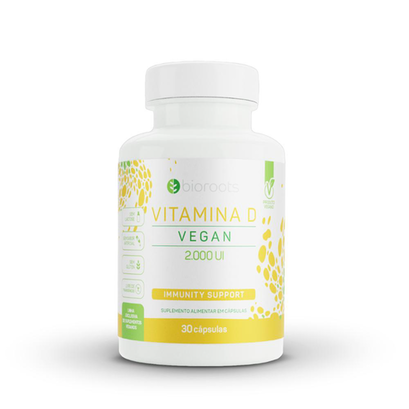 Imagem do produto Vitamina D Vegan Bioroots 2000Ui Com 30 Cápsulas