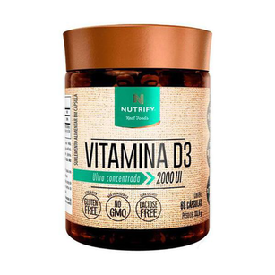 Imagem do produto Vitamina D3 2000Ui Ultra Concentrada 60 Cápsulas Nutrify