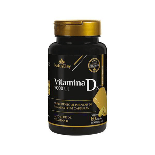 Vitamina D3 Natusday Premium 2000Ui Com 60 Cápsulas