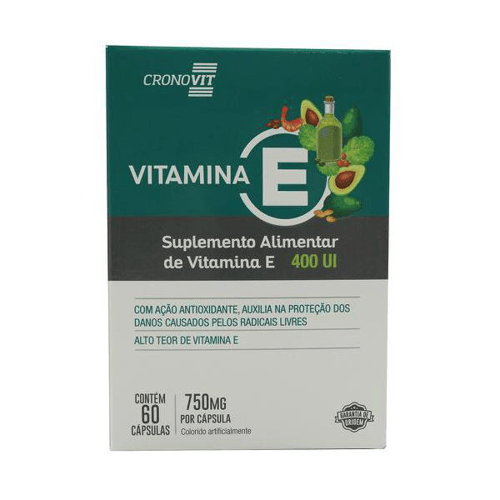 Imagem do produto Vitamina E 400Ui Cronovit Com 60 Cápsulas Forhealth