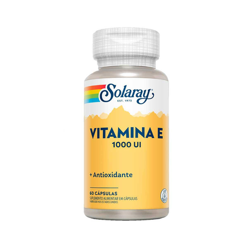 Vitamina E Solaray 1000Ui Com 60 Cápsulas