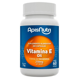 Vitamina E Tocoferol 250Mg Apisnutri 60 Cápsulas