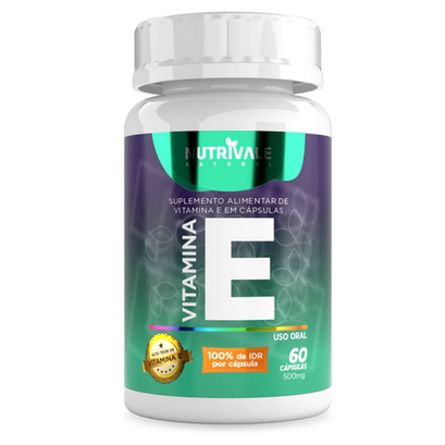 Vitamina E Tocoferol 60 Cápsulas Nutrivale