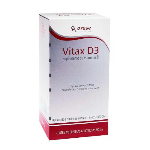 Vitax - D3 200Ui Com 90 Cápsulas