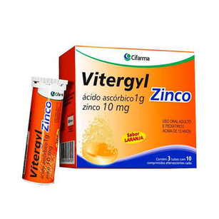 Vitergyl Zinco 30 Comprimidos Efervescentes