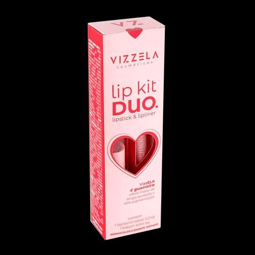 Imagem do produto Vizzela Lip Kit Duo 04 Guerreira Batom E Lapiseira Labial