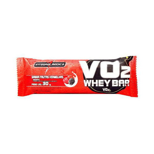 Vo2 Slim - Protein Bar - Barra De Proteina Sabor Frutas Vermelhas Com Iogurte 30G