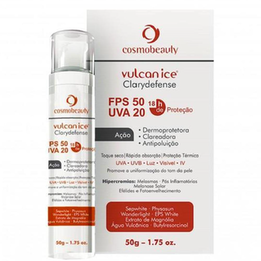 Imagem do produto Vulcan Ice Clarydefense Fps50 Protetor Solar Cosmobeauty 50G