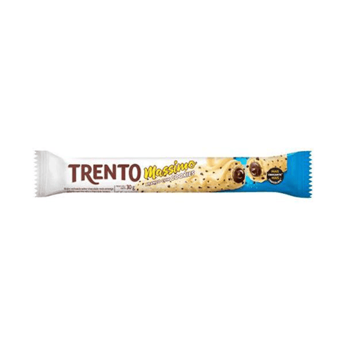 Imagem do produto Wafer Trento Massimo Branco Com Cookies 30Gr