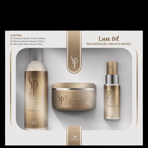 Wella Kit Bp Luxe Oil Keratin Shampoo 250Ml + Mascára 150Ml + Oil 30Ml