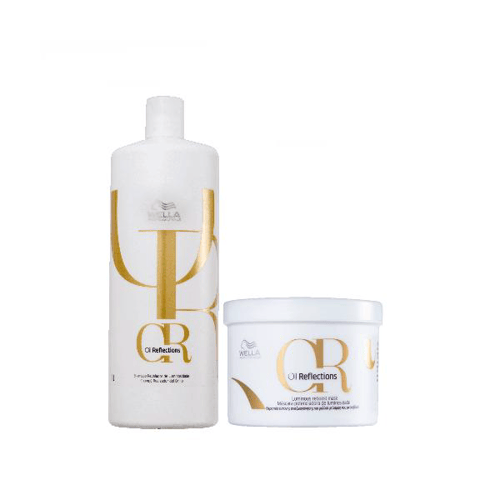 Imagem do produto Wella Kit Oil Reflections Shampoo 1L + Mascara 500Ml Wella Professionals