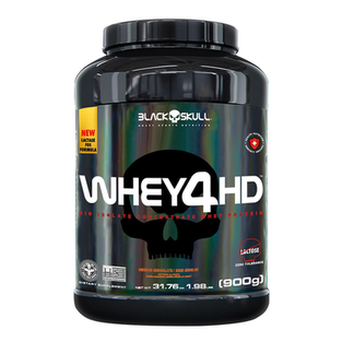 Imagem do produto Whey 4Hd Com Lactase Black Skull 900G Whey 4Hd Lactase Chocolate 900G
