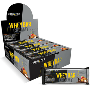 Imagem do produto Whey Bar Creamy 12 Unidades 456G Sabor Torta Maça Probiotica Probiótica