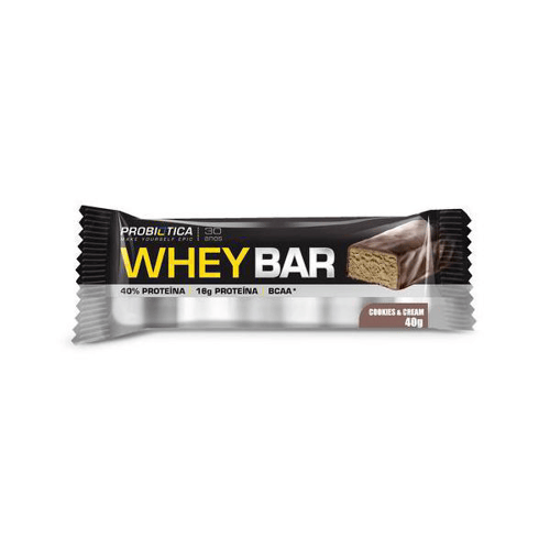 Whey Bar Low Carb Cookies'n Cream 40G Probiótica