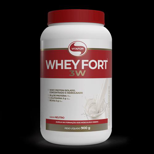 Imagem do produto Whey Fort 3W Neutro 900G Vitafor