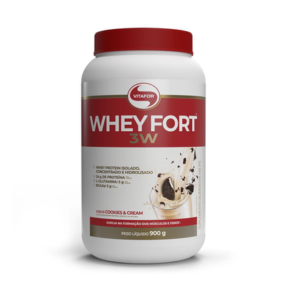 Imagem do produto Whey Fort 3W Pote 900G Cookies N Cream