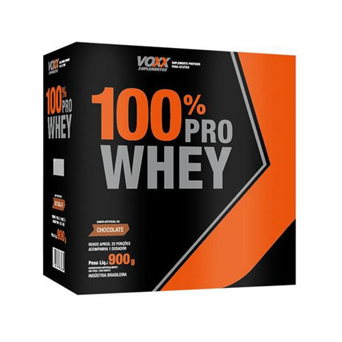 Imagem do produto Whey Protein 100% Voxx Sabor Chocolate Com 900 Gramas