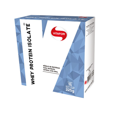 Imagem do produto Whey Protein Isolate Vitafor Sem Sabor C/15 Sachês De 15G