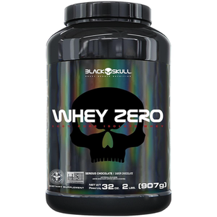 Imagem do produto Whey Zero Black Skull 907G Whey Protein Isolado Whey Zero Strawberry 2 Lbs/907G