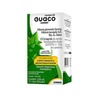 Imagem do produto Xarope De Guaco Sabor Mel 120Ml