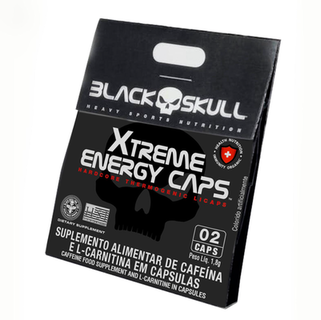Xtreme Energy Caps Display C/ 24 Black Skull