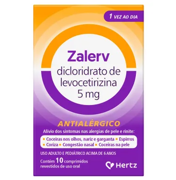 Imagem do produto Zalerv 5Mg - 10 Comprimidos Revestidos