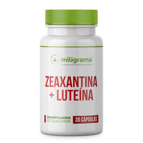 Zeaxantina 1Mg + Luteína 10Mg 30 Cápsulas Antioxidantes Para Saúde Dos Olhos