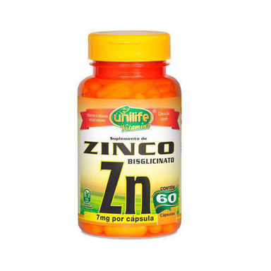 Imagem do produto Zinco Bisglicinato Unilife 60 Cápsulas