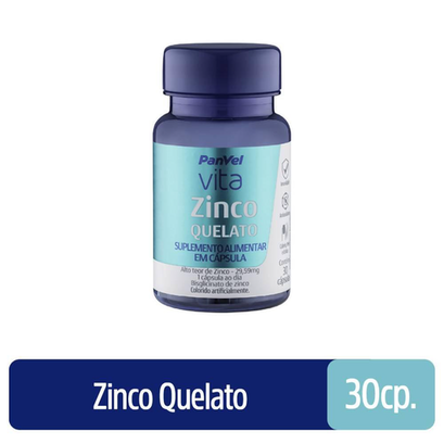 Zinco Quelato 29,59Mg Panvel Vita 30 Capsulas Panvel Farmácias