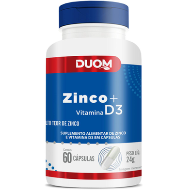 Imagem do produto Zinco + Vitamina D3 60 Cáps Duom