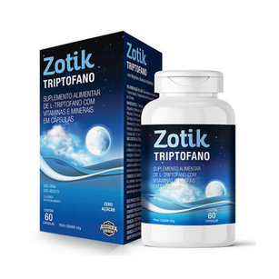Imagem do produto Zotik Triptofano Com 60 Cápsulas